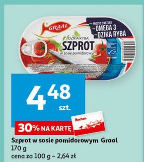 Graal Szprot w sosie pomidorowym chilli sriracha 170 g niska cena