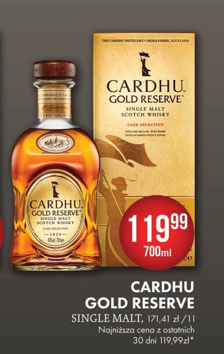 Cardhu Gold Reserve Single Malt Scotch Whisky 700 ml