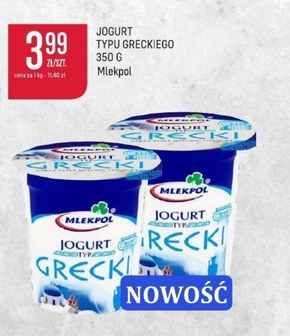 Jogurt typu greckiego Mlekpol niska cena