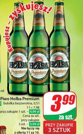 Holba Premium Piwo jasne pełne lager 0,5 l niska cena