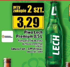 Lech Premium Piwo jasne 500 ml niska cena