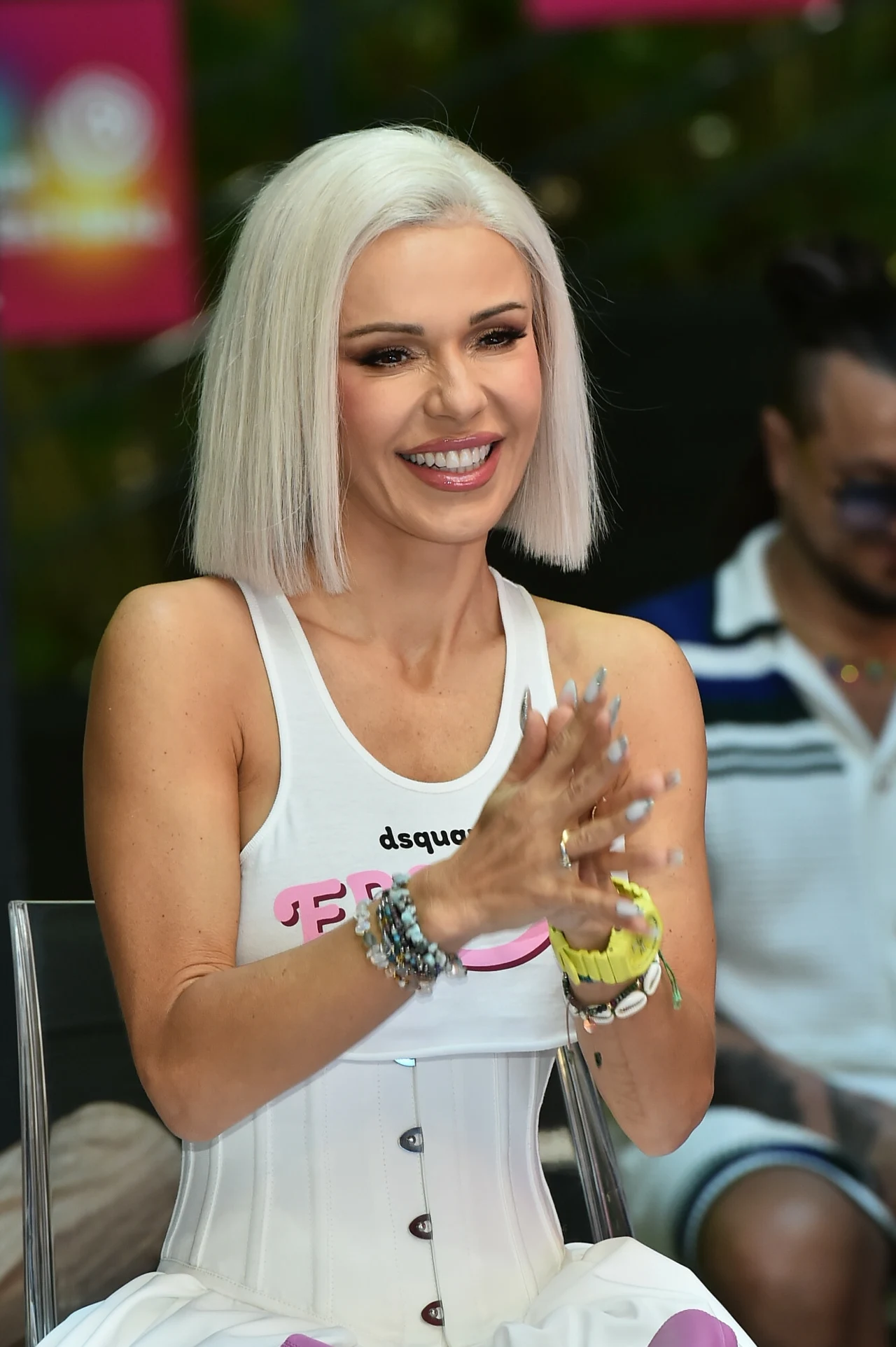 Doda na konferencji przed Polsat Hit Festiwal. Doda na konferencji przed Polsat Hit Festiwal.