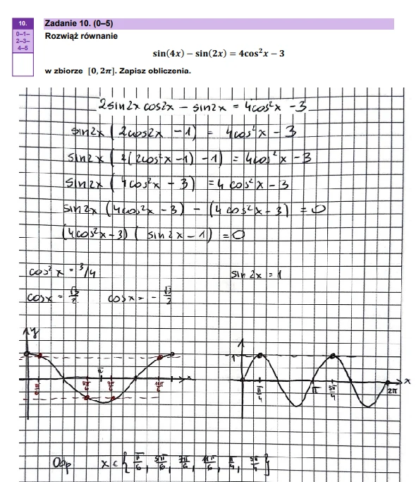 Matura 2024: Matematyka, poziom rozszerzony. Arkusz CKE i odpowiedzi - strona 16 Matura 2024: Matematyka, poziom rozszerzony. Arkusz CKE i odpowiedzi - strona 16