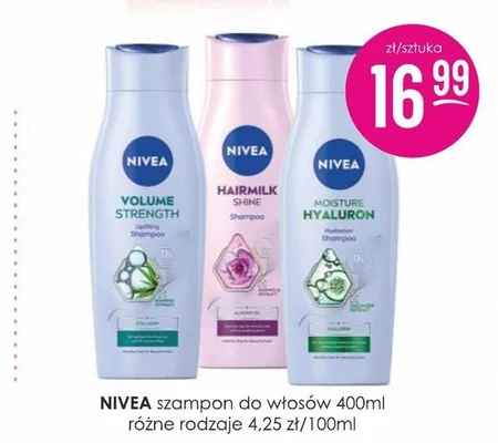 Nivea Hairmilk Shine Szampon dla naturalnego połysku 400ml