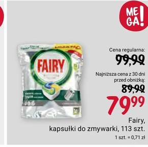 Fairy Platinum Cytryna Kapsułki do zmywarki All In One, 113 tabletek niska cena