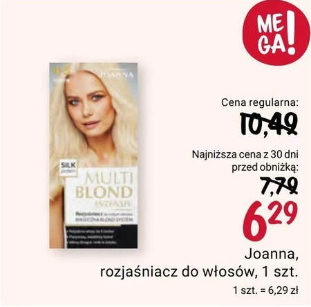 Joanna Multi Blond Platinum Rozjaśniacz do całych włosów do 9 tonów