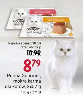 Gourmet Revelations Karma dla kotów mus z łososiem 114 g (2 x 57 g) niska cena