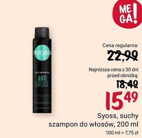Syoss Anti Grease Suchy szampon do włosów przetłuszczających się 200 ml niska cena