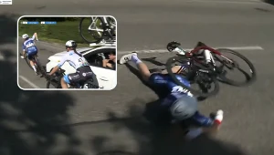 Podczas wyścigu kolarskiego we Francji doszło do fatalnego wypadku