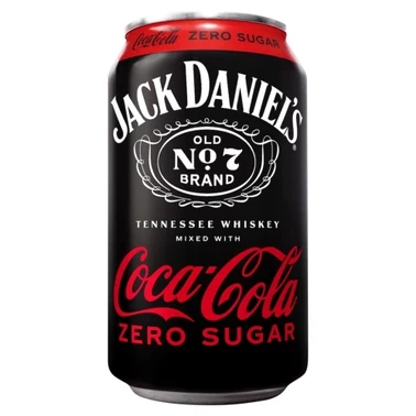 Jack Daniel's Coca-Cola zero Napój alkoholowy gazowany 330 ml - 0
