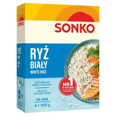 Sonko Ryż biały 400 g (4 x 100 g) - 0
