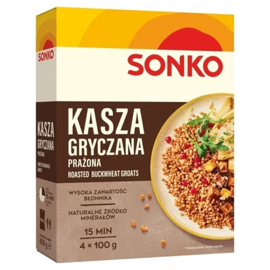 Sonko Kasza gryczana prażona 400 g (4 x 100 g) - 0