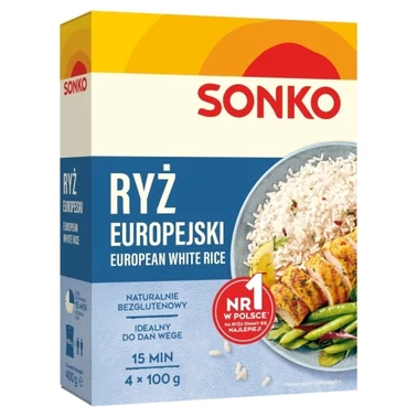 Sonko Ryż europejski 400 g (4 x 100 g) - 0