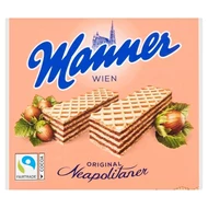 Manner Chrupiące wafle z nadzieniem orzechowym 75 g