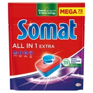 Somat All In 1 Extra Tabletki do mycia naczyń w zmywarkach 1245 g (75 sztuk)