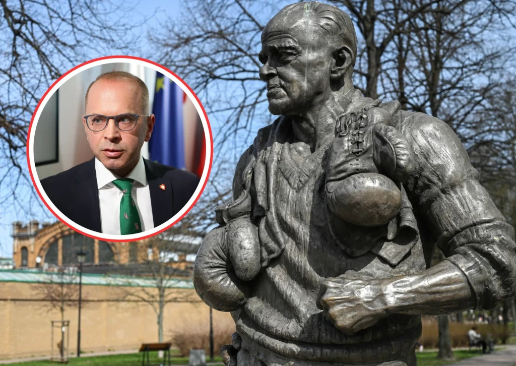 Pomnik Feliksa "Papy" Stamma został zniszczony, Michał Szczerba wziął się za sprawę Pomnik Feliksa "Papy" Stamma został zniszczony, Michał Szczerba wziął się za sprawę