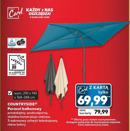 Parasol balkonowy Countryside