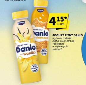 Danone Danio Jogurt pitny smak ciasteczko 270 g niska cena