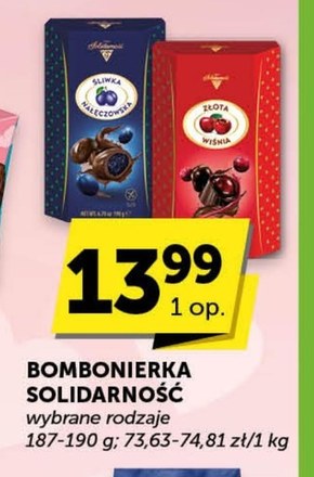 Solidarność Śliwka Nałęczowska w czekoladzie 190 g niska cena