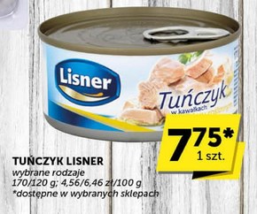 Lisner Tuńczyk w kawałkach w sosie własnym 170 g niska cena