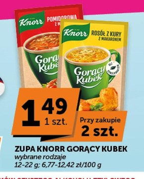Knorr Gorący Kubek Rosół z kury z makaronem 12 g niska cena