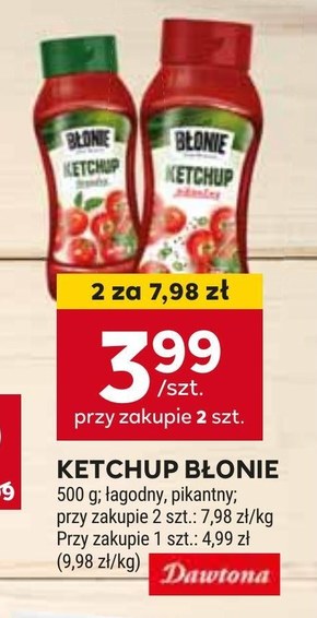 Błonie Ketchup pikantny 500 g niska cena