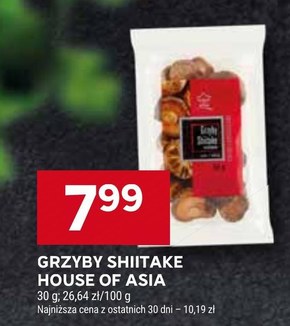 House of Asia Grzyby Shiitake całe 30 g niska cena