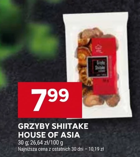 House of Asia Grzyby shiitake całe 30 g