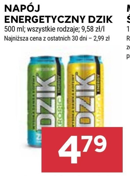 Napój energetyczny Dzik