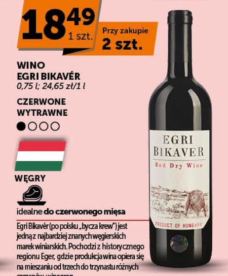 Wino wytrawne Egri Bikaver