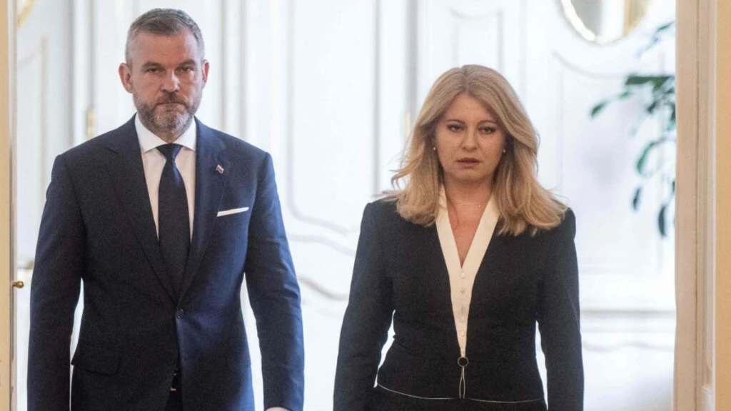 Peter Pellegrini i Zuzana Czaputowa Peter Pellegrini i Zuzana Czaputowa