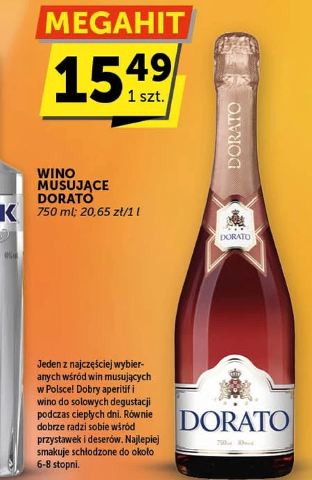 Dorato Wino czerwone słodkie musujące polskie 750 ml