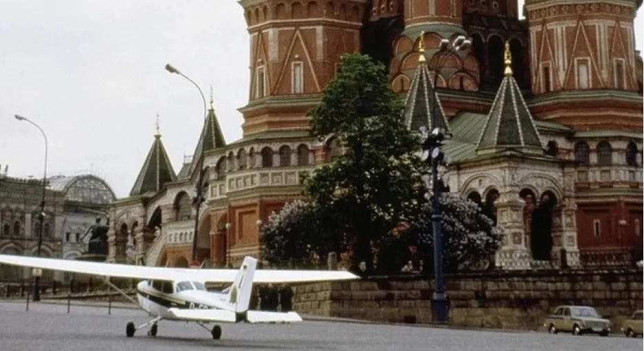 Cessna 172 Mathiasa Rusta po wylądowaniu