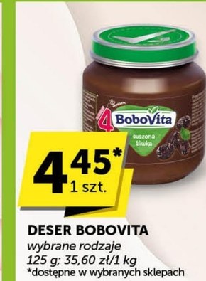 BoboVita Suszona śliwka po 4 miesiącu 125 g niska cena