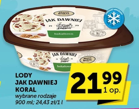 Bracia Koral Jak dawniej Lody bakaliowe 900 ml