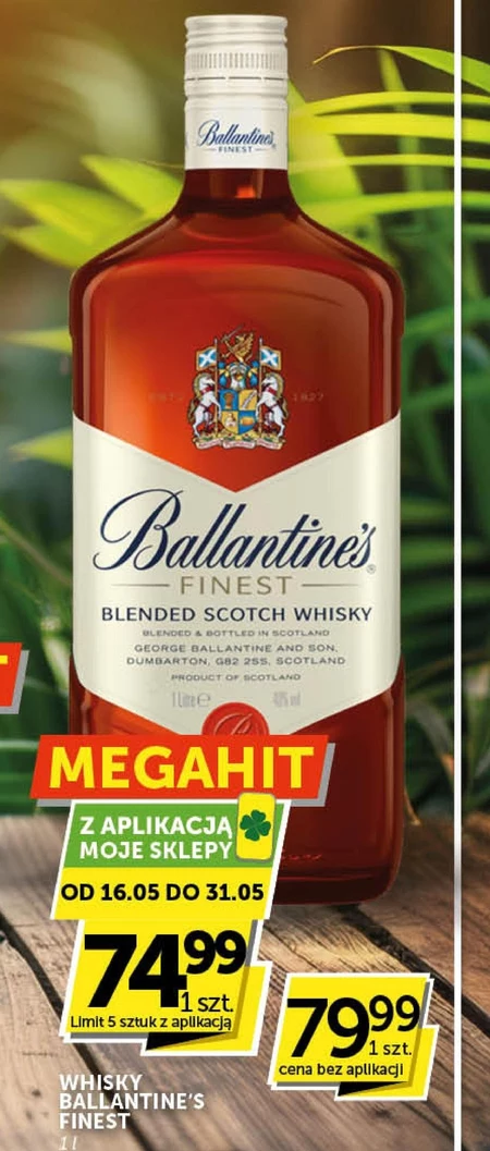 Ballantine's Finest Blended Scotch Whisky 1 l