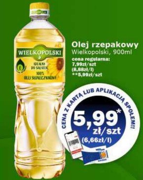 Wielkopolski Olej rzepakowy 100% 1 l niska cena