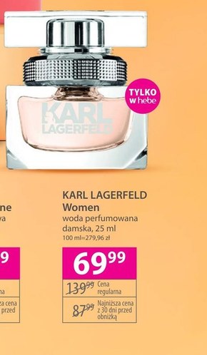 Woda perfumowana damska Karl Lagerfeld niska cena