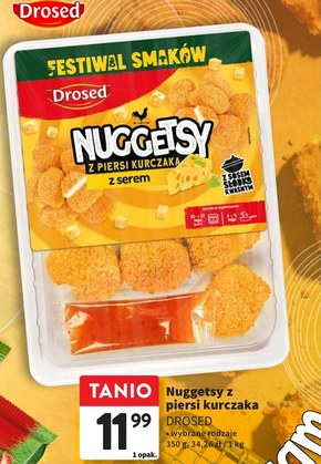 Drosed Nuggetsy z piersi kurczaka łagodne 250 g niska cena