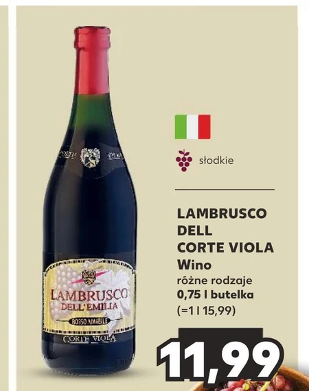 Солодке вино Lambrusco