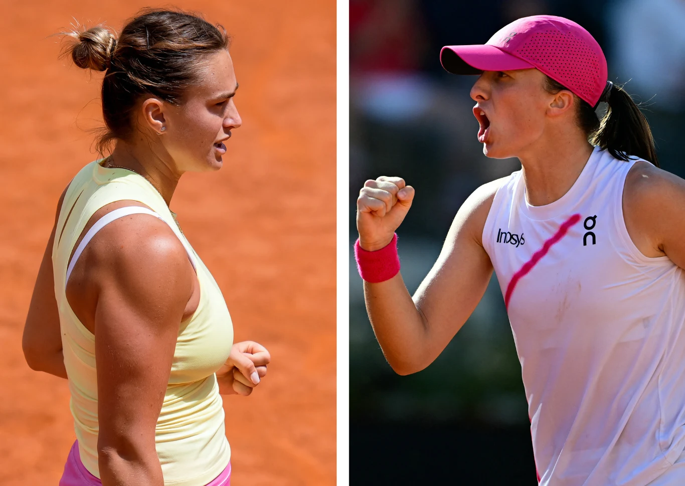 Aryna Sabalenka i Iga Świątek Aryna Sabalenka i Iga Świątek