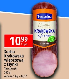 Tarczyński Krakowska sucha z szynki Extra wysuszona 260 g niska cena