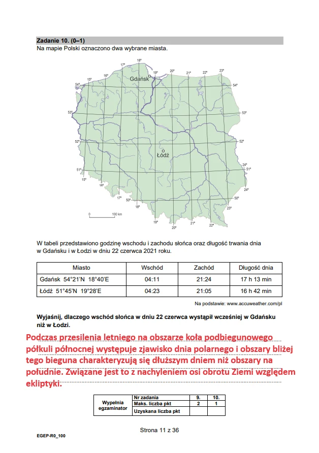 Matura 2024. Rozszerzona geografia (formuła 2015). Arkusz CKE i odpowiedzi - strona 11 Matura 2024. Rozszerzona geografia (formuła 2015). Arkusz CKE i odpowiedzi - strona 11