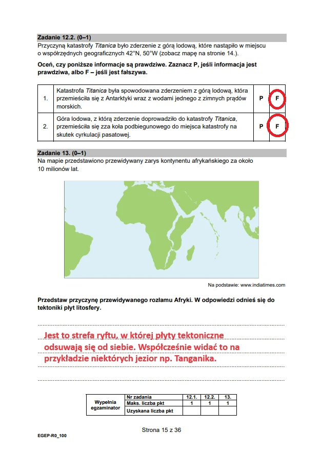 Matura 2024. Rozszerzona geografia (formuła 2015). Arkusz CKE i odpowiedzi - strona 15 Matura 2024. Rozszerzona geografia (formuła 2015). Arkusz CKE i odpowiedzi - strona 15