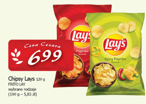 Lay's Max Chipsy ziemniaczane karbowane o smaku zielonej cebulki 120 g niska cena
