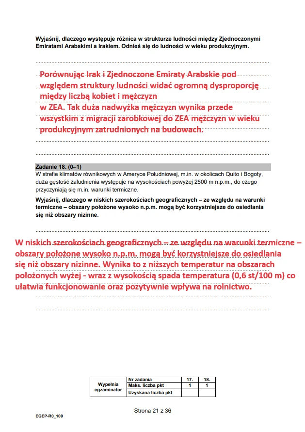 Matura 2024. Rozszerzona geografia (formuła 2015). Arkusz CKE i odpowiedzi - strona 21 Matura 2024. Rozszerzona geografia (formuła 2015). Arkusz CKE i odpowiedzi - strona 21