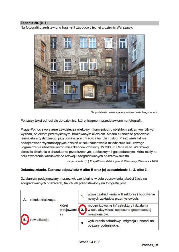 Matura 2024. Rozszerzona geografia (formuła 2015). Arkusz CKE i odpowiedzi - strona 24 Matura 2024. Rozszerzona geografia (formuła 2015). Arkusz CKE i odpowiedzi - strona 24