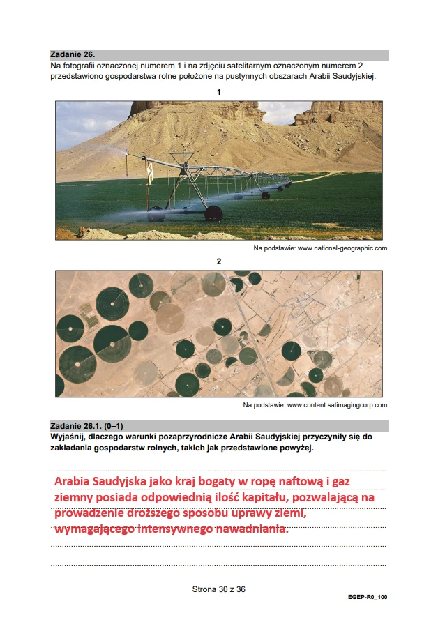 Matura 2024. Rozszerzona geografia (formuła 2015). Arkusz CKE i odpowiedzi - strona 30 Matura 2024. Rozszerzona geografia (formuła 2015). Arkusz CKE i odpowiedzi - strona 30