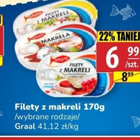 Graal Filety z makreli w sosie pomidorowym ze słodkim chili 170 g niska cena