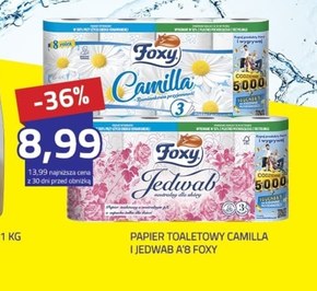 Foxy Camilla Papier toaletowy o zapachu rumianku 8 rolek niska cena
